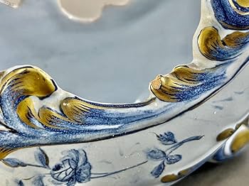 Amazon.co.jp: セールエミール ガレ 軟質磁器 金彩 オランダ風景